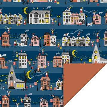 3m Cadeaupapier Sinterklaas Straat (Cadeaupapier 3M), Diversen, Cadeaupapier, Ophalen of Verzenden, Nieuw