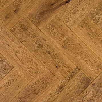 Floer Visgraat Parket Eiken 1-bis Gerookt Naturel Geolied, Ophalen of Verzenden, Nieuw, Parket
