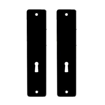 Kortschild kastslot 180x41 zonder krukgat - alu/zwart, Verzenden, Nieuw