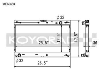 Koyo 99-05 Mazda MX-5 Miata 1.8L (MT) Radiator, Ophalen of Verzenden, Nieuw