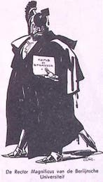 Berlijnse hoogleraar van de oorlog op spotprent (Lithos), Verzenden