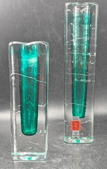 Schott - Swiesel - Vaas (2) - Kristal - Paar onderwater