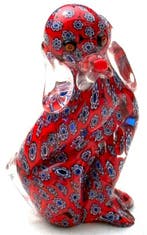 Fratelli Toso - sculptuur, Hund - 10 cm - Muranoglas