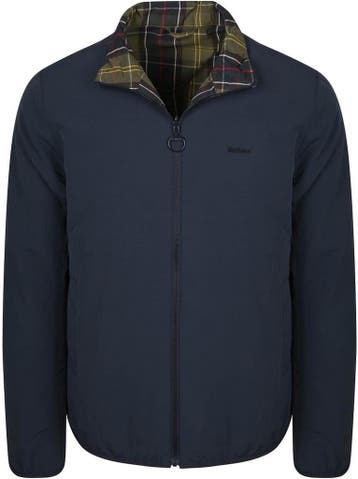 Barbour Reversible Korbel Jas Navy maat L Heren, Kleding | Heren, Jassen | Winter, Verzenden, Nieuw, Maat 52/54 (L), Barbour
