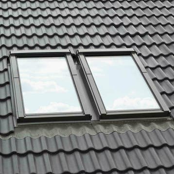 FAKRO 2-in-1 symmetrisch dakraamcombi 66x118 (142x118), Verzenden, Nieuw, Dakraam, Dubbelglas