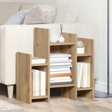 vidaXL Bijzetkast Artisan Eiken 60 x 26 x 60 cm Bewerkt hout, Verzenden, Nieuw, Overige houtsoorten, Minder dan 100 cm