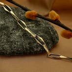 Gouden closed forever armband (Schakelarmband), Sieraden, Tassen en Uiterlijk, Armbanden, Ophalen of Verzenden, Gebruikt, Overige kleuren