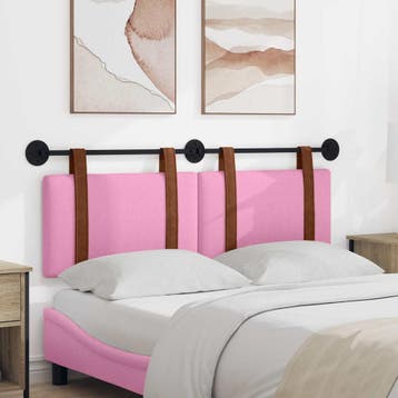 vidaXL Hangend hoofdbord Roze Antiek PU, Verzenden, Nieuw, Overige materialen