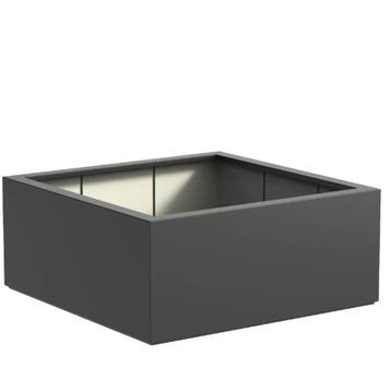 Polyester plantenbak 140x140x60cm - Met bodem, Kunststof, 100 cm of meer, Vierkant, Nieuw