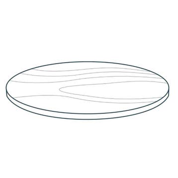 Stel uw robuuste ronde tafel samen -  140 cm StalenTafels, Huis en Inrichting, Tafels | Eettafels, Ophalen of Verzenden, Nieuw