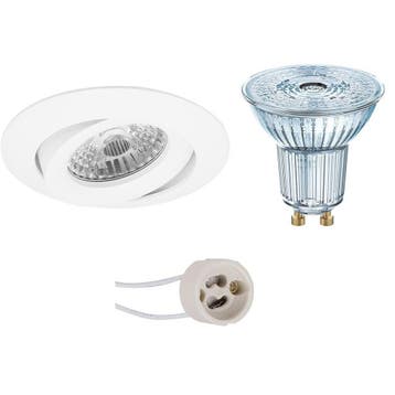 GU10 Inbouwspot Set - Mat Wit - Inbouw Rond - Dimbaar -, Huis en Inrichting, Lampen | Spots, Metaal of Aluminium, Nieuw, Ophalen of Verzenden