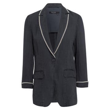 Marc Aurel • grijze linnen blazer • 36, Marc Aurel, Verzenden, Nieuw, Maat 36 (S)