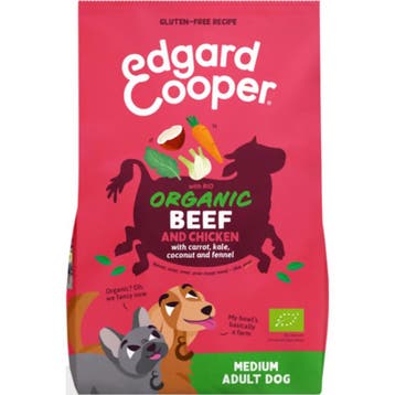 4x Edgard&Cooper Hondenvoer Bio Rund - Bio Kip 2,5 kg, Dieren en Toebehoren, Verzenden, Hond