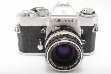 Nikon Nikomat EL + Nikkor-H Auto 2/50mm | Single lens reflex, Nieuw