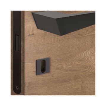 Sleutelrozet Shuffle minimal 2mm vierkant - zwart, Verzenden, Nieuw