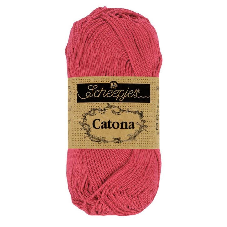 Scheepjes Catona 25g - 258 Rosewood - Haakgaren / Breigaren, Hobby en Vrije tijd, Breien en Haken, Breien of Haken, Nieuw, Wol of Garen
