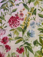 katoenen stof - bloemenpatroon - 100% katoen - Meubelstof -