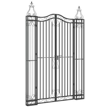 Smeedijzeren Poort 180cm | Tweedekansje | OP=OP, Met poort, Ophalen of Verzenden, Zo goed als nieuw, Sierhekwerk