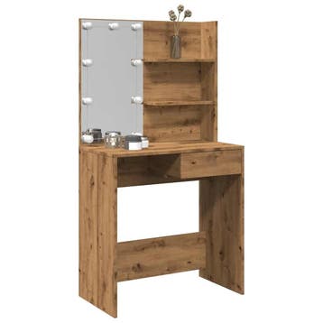 vidaXL Kaptafel met LED-verlichting 74,5x40x141 cm, Verzenden, Nieuw