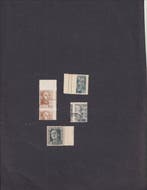 Spanje 1937 - Spanje: postzegels met perforatiefout, Franco,, Gestempeld