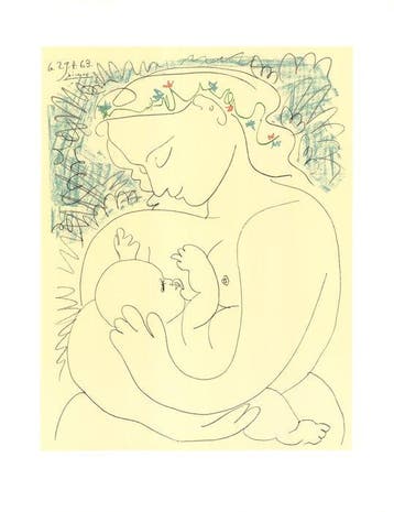 Pablo Picasso (1881-1973), daprès - Maternité