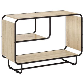 vidaXL Dressoir Sonoma Eiken 93,5 x 37,5 x 64,5 cm Bewerkt, Verzenden, Nieuw, Overige houtsoorten, Minder dan 50 cm