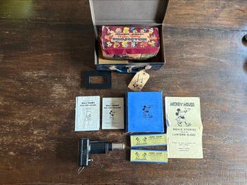 Mickey Mouse - 4 Lantern slides - Ensign Limited, in, Verzamelen, Nieuw