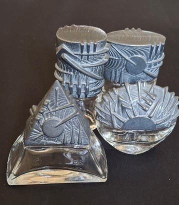 Arnaldo Pomodoro - Parfumfles (4) - Glas, Legering