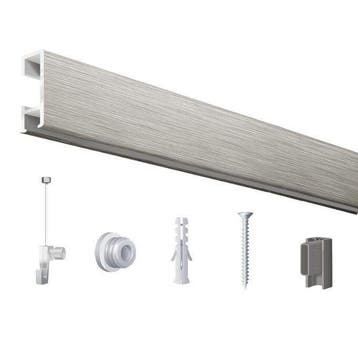 Click Rail / Schilderij Ophangsysteem - Geborsteld Zilve...