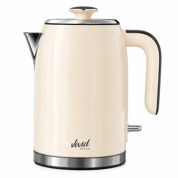 Luxe Waterkoker 1.7L - Retro Design - 2200W - BPA-vrij, Witgoed en Apparatuur, Verzenden, Zo goed als nieuw