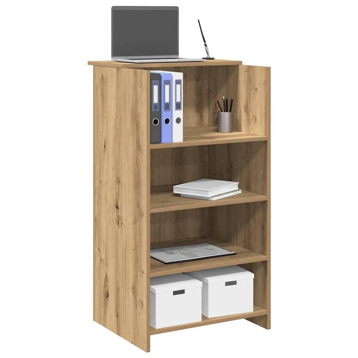 vidaXL Receptiebalie 55x50x103,5 cm bewerkt hout artisanaal, Huis en Inrichting, Bureaus, Nieuw, Verzenden