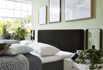 Boxspringset Milaan vast – incl topper, Verzenden, Nieuw, Wit