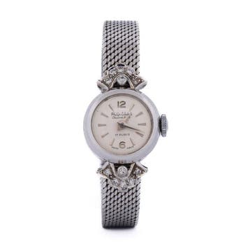 Diamant - 18 karaat - Witgoud - Armband - ondertekend, Nieuw