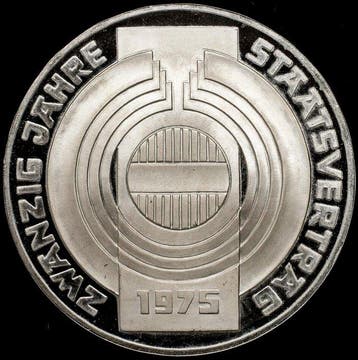 Oostenrijk. 100 Schilling 1975 - Proof (Staatsvertrag)