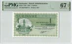 1984 Suriname 1 Gulden Pick 116h Pmg Superb Gem Unc 67 Epq, Verzenden