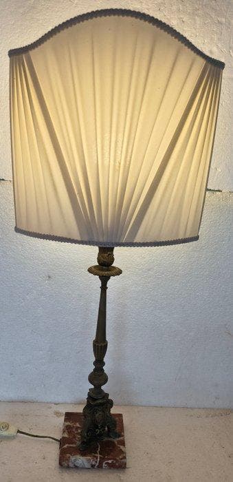 Lamp - A Ventola - Gepatineerd brons - Lamp en lampenkap met