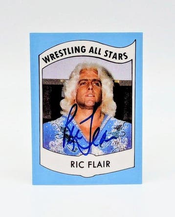 Pro Wrestling Ric Flair Signed Trading Card - Beckett, Nieuw