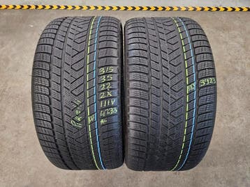 315/35/22 111V* PIRELLI WINTERBANDEN 6,3MM PROFIEL 2X, Ophalen, Gebruikt, Overige maten, Winterbanden