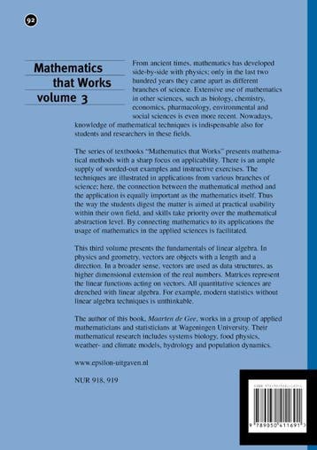 Mathematics that Works / 3 / Epsilon uitgaven / 92, Verzenden, Gelezen, Maarten de Gee