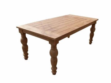 Amalia dining tuintafel 180x100xH77 cm teak, Ophalen of Verzenden, Nieuw, Teakhout
