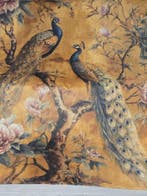 Plaid peluche di velluto ,bellissime decorazioni con pavoni