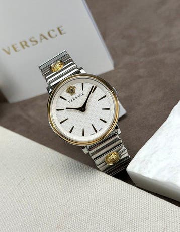Versace - V-Circle White - Zonder minimumprijs - VE81049 22, Sieraden, Tassen en Uiterlijk, Horloges | Heren, Nieuw