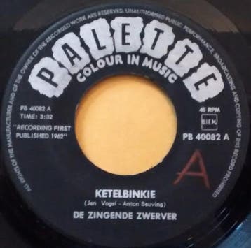 vinyl single 7 inch - De Zingende Zwerver - Ketelbinkie, Verzenden, Zo goed als nieuw, 7 inch, Overige genres