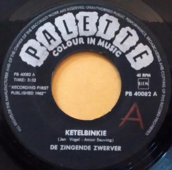 vinyl single 7 inch - De Zingende Zwerver - Ketelbinkie, Cd's en Dvd's, Vinyl Singles, Zo goed als nieuw, 7 inch, Overige genres
