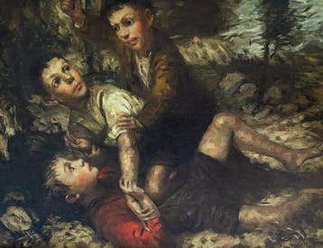 Alfons Graber (1901-1990) - Streitende Knaben