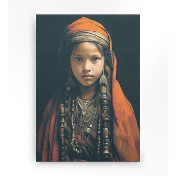 *WOONWINKEL* Urban Cotton Traditional Girl Wandkleed In Fram, Verzenden, Nieuw