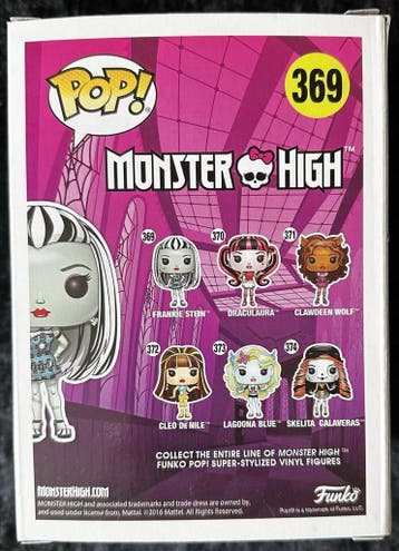 Funko Pop Monster High Frankie Stein # 369 Boxed, Verzenden, Nieuw