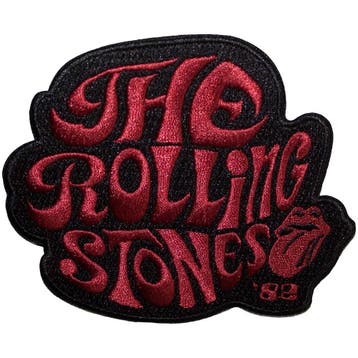 The Rolling Stones - Swirl Logo 82 - Patch off. merchandise, Ophalen of Verzenden, Nieuw, Kleding