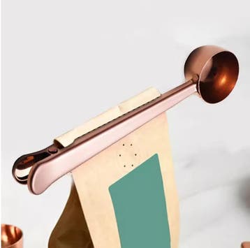 2-in-1 Koffieschep met Clip – RVS Maatschep voor Koffie, Verzenden, Nieuw