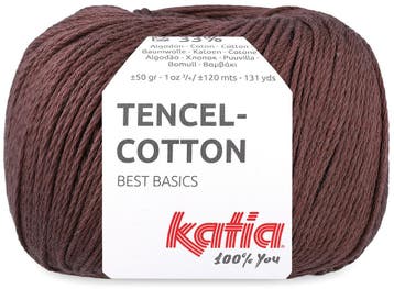 Katia Tencel-Cotton - 40 donkerbruin - Lyocell/Katoen Gare, Ophalen of Verzenden, Nieuw